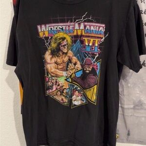 WWE WrestleMania VI Black Graphic Tee